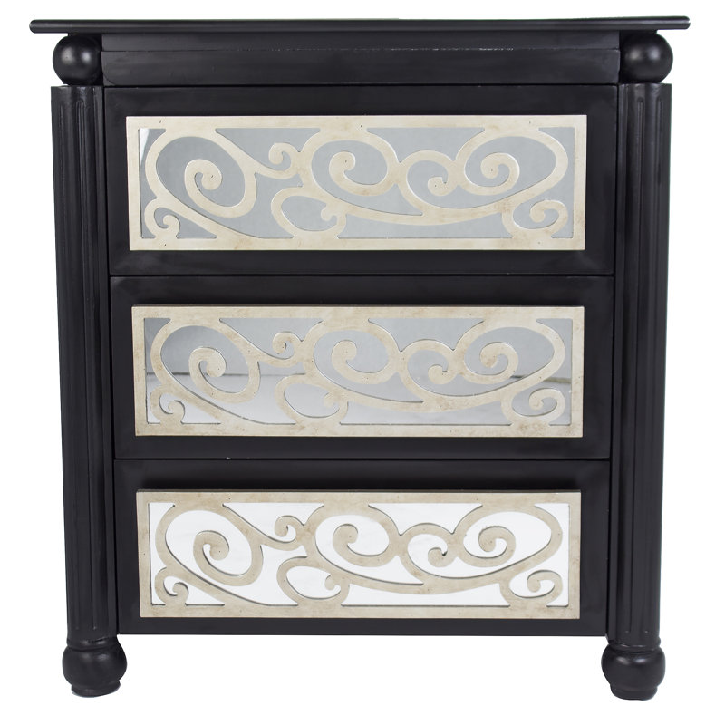 Rosdorf Park Alleyne 3 Drawer Accent Chest & Reviews Wayfair